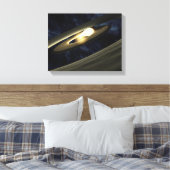 ひとまとまりの素材を見せるアーティストのコンセプト キャンバスプリント (インサイチュ (寝室))