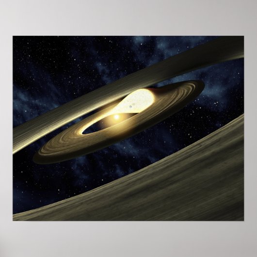 ひとまとまりの素材を見せるアーティストのコンセプト ポスター (正面)