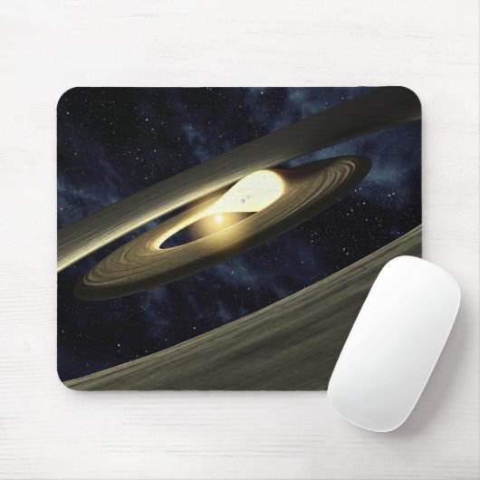 ひとまとまりの素材を見せるアーティストのコンセプト マウスパッド (マウス)