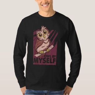 ひとりきりのフクロウ ふざけた鳥 鳥類学者 1 Tシャツ