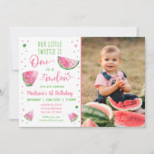 ひとりじめのメロン かぼちゃの1歳の誕生日 招待状 (正面)