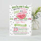 ひとりだけのスイカ ドライブバイ誕生日招待状 招待状 (スタンド正面)