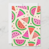 「ひとりだけのメロン」1歳の誕生日招待状 招待状 (裏面)