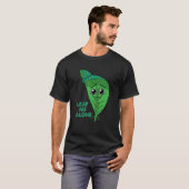 ひとりにして 葉っぱ 庭師 植物 ガーデニング プランター 植物のパロディ Tシャツ (正面フル)