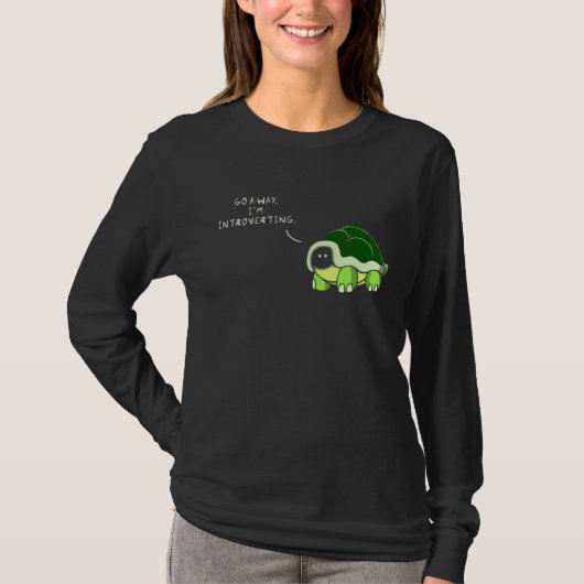 ひとりになりたい 内向型なの Tシャツ (正面)