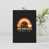 ひとりの感謝する教師のアシスタントがパンプキン虹に感謝する 招待状 (スタンド正面)