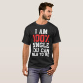 ひとりぼっちを楽しむ面白いつきあいTシャツ Tシャツ (正面フル)