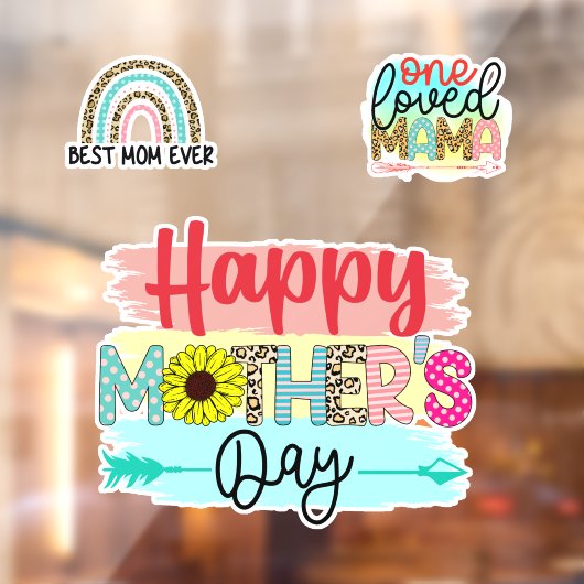 ひとり愛されたママ ウィンドウサイン (シート2)