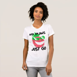ひとり旅を楽しむ Tシャツ