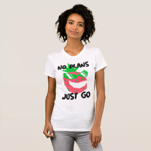 ひとり旅を楽しむ Tシャツ