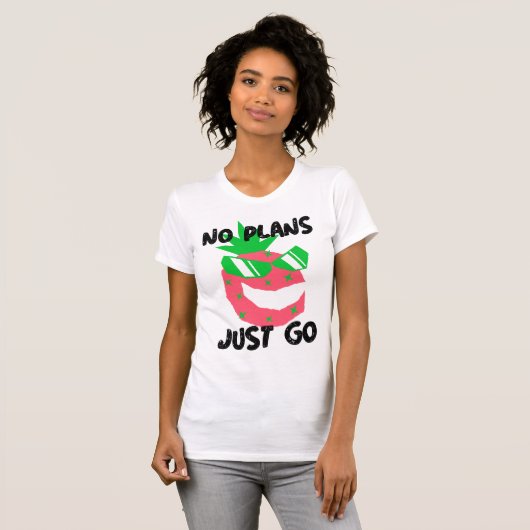 ひとり旅を楽しむ Tシャツ (正面フル)