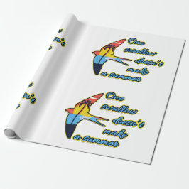 ひとツバメも夏にならない ラッピングペーパー