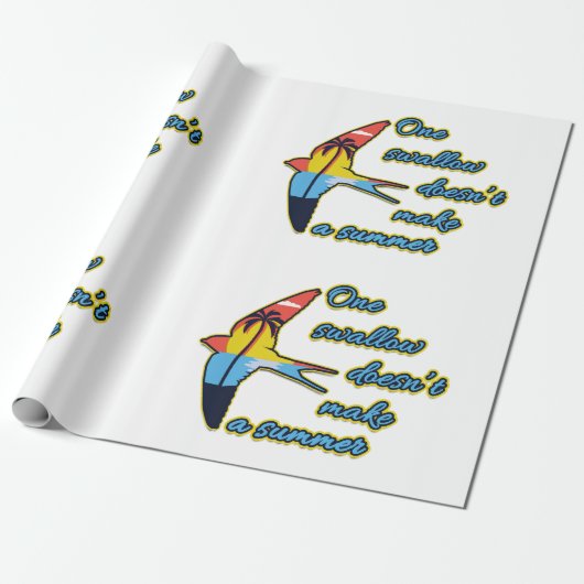 ひとツバメも夏にならない ラッピングペーパー (アンロールド)