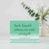 ひと息ごとに奇跡のカードのコースを満喫する ポストカード (スタンド正面)