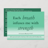 ひと息ごとに奇跡のカードのコースを満喫する ポストカード (正面/裏面)