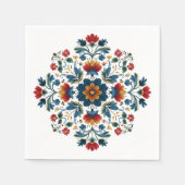 🌸 ひと折りごとにヴィンテージのチャームが詰まっています！ 🌿 スタンダードカクテルナプキン (正面)