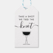 ひと撃ちしてノットのカクテル結婚を結んだ ギフトタグ (正面)