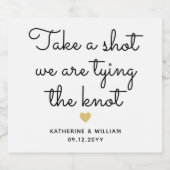 ひと撃ち抜いて名前で結ぶ リキュールボトルラベル (シングルラベル)