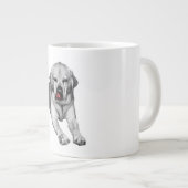 ひと舐めする秋のいたずら者 ジャンボコーヒーマグカップ (正面右)