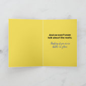 ひどいおもしろい髪の毛を整えたサル カード (内部)