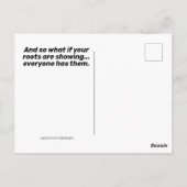 ひどいおもしろい髪の毛を整えたサル ポストカード (裏面)