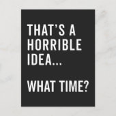 ひどいアイディアおもしろい引用文 ポストカード (正面)