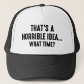 ひどいアイディアだ キャップ (正面)