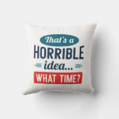 ひどいアイディアだ クッション (裏面)