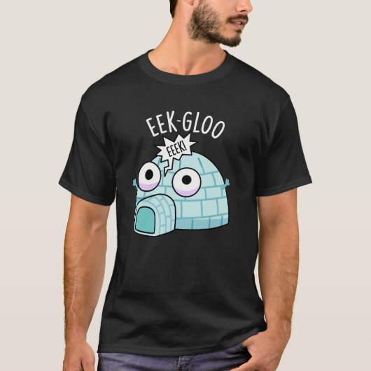 ひどいイグルー 面白いイグルーの駒 暗い背景 Tシャツ (正面)