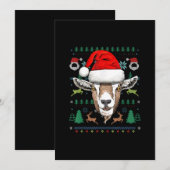 ひどいクリスマスサンタのヤギのプレゼント セーブザデート (正面/裏面)