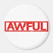 ひどいスタンプ マグネット (正面)