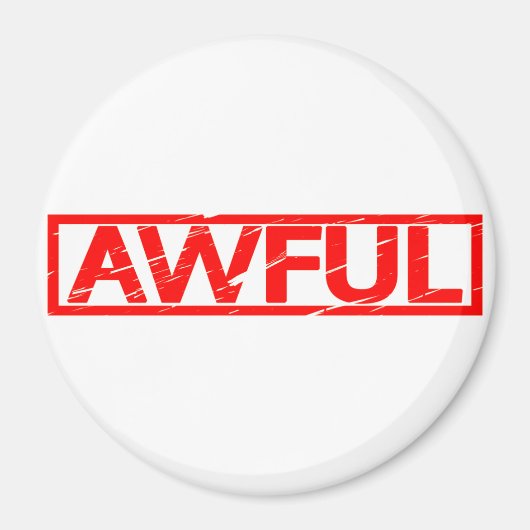 ひどいスタンプ マグネット (正面)