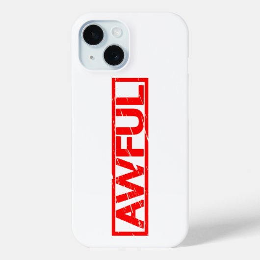 ひどいスタンプ Case-Mate iPhoneケース (裏面)