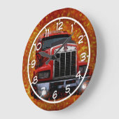 ひどいトラック ラージ壁時計 (傾斜)