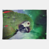 ひどいマカオパロットクローズアップ キッチンタオル (横)