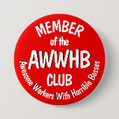 ひどい上司の合い言葉 v1 缶バッジ (正面)