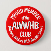 ひどい上司の合い言葉 v1.1 缶バッジ (正面)