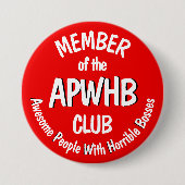 ひどい上司の合い言葉 v2 缶バッジ (正面)