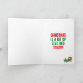 ひどい二.....クリスマステイク シーズンカード (内部)