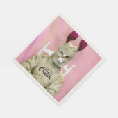 ひどい復活祭バニー スタンダードランチョンナプキン (角)