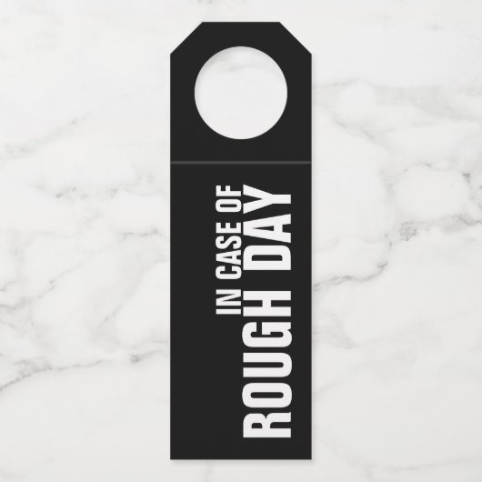 ひどい日が来た場合には ボトルネックタグ (正面)