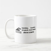 ひどい水泳のコーチ コーヒーマグカップ (左)