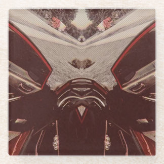 ひどい猫 ガラスコースター