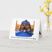 ひどい病気 カード (黄色い花)