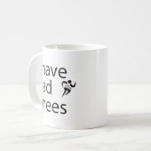 ひどい膝 コーヒーマグカップ (正面左)