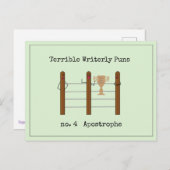 ひどい苦しいパンチ ポストカード (正面/裏面)