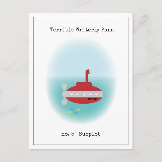 ひどい苦しいパンチ ポストカード (正面)