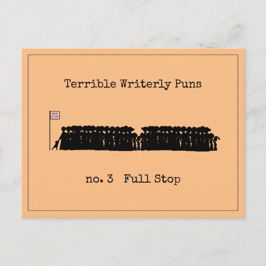 ひどい苦しいパンチ ポストカード (正面)