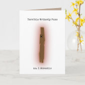 ひどいWriterlyしゃれ カード (黄色い花)