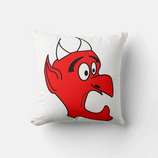 ひどく怒った悪魔 クッション (正面)